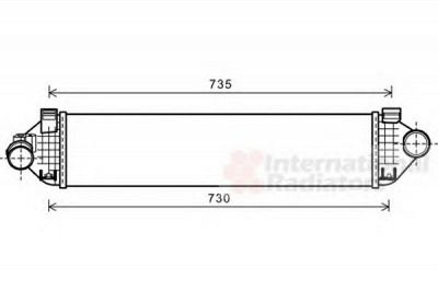 VAN WEZEL 18004474 -  Интеркулер